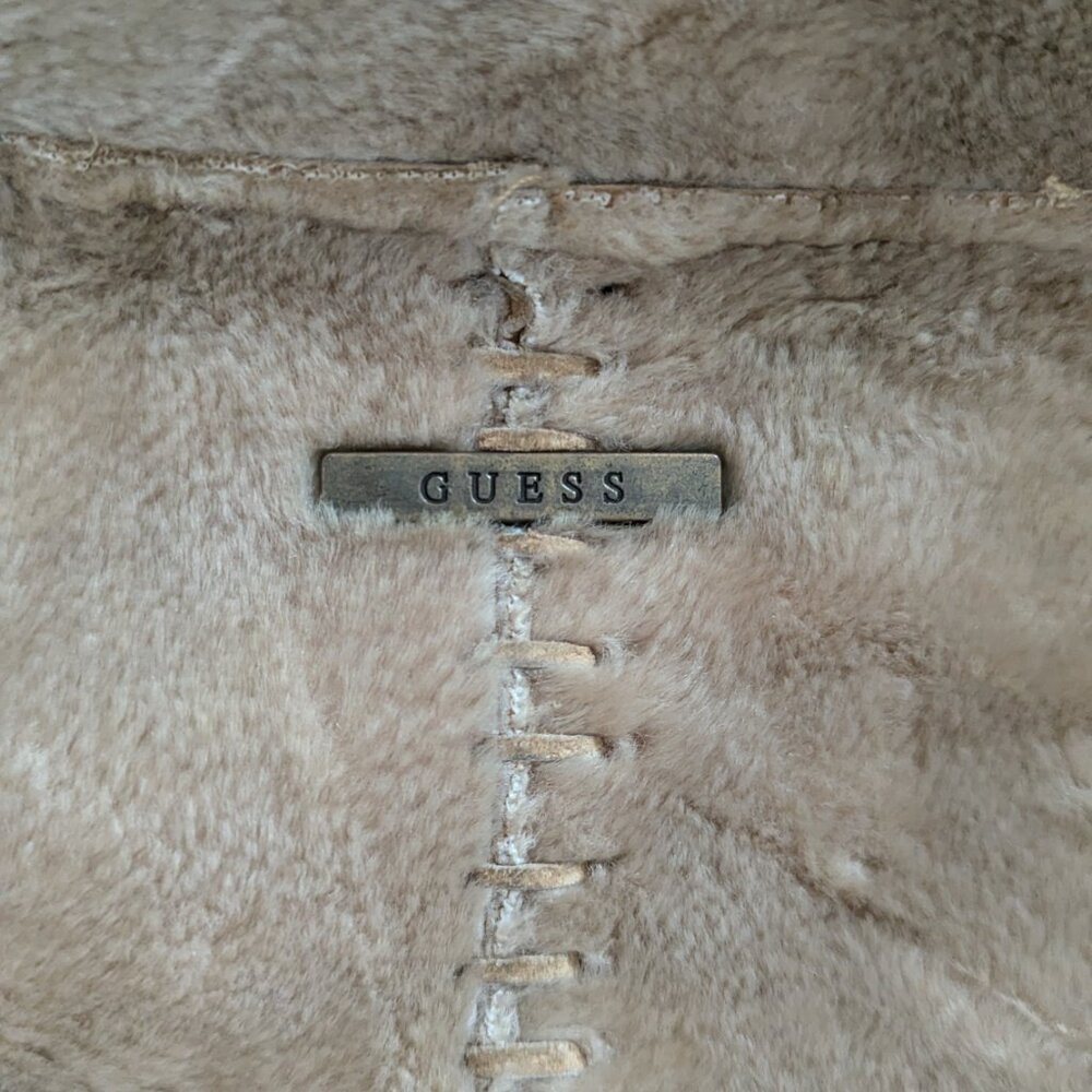 Suede Leather Guess Coat - Picture 2 of 9
